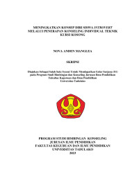MENINGKATKAN KONSEP DIRI SISWA INTROVERT
 MELALUI PENERAPAN KONSELING INDIVIDUAL TEKNIK KURSI KOSONG