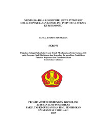 MENINGKATKAN KONSEP DIRI SISWA INTROVERT
 MELALUI PENERAPAN KONSELING INDIVIDUAL TEKNIK KURSI KOSONG