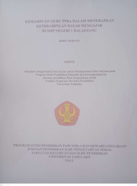 Image of KEMAMPUAN GURU PPKn DALAM MENERAPKAN
KETERAMPILAN DASAR MENGAJAR
DI SMP NEGERI 1 BALAESANG