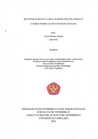 IDENTIFIKASI BUDAYA LOKAL DAERAH TOLITOLI SEBAGAI
SUMBER PEMBELAJARAN DI SEKOLAH DASAR