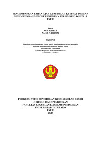 PENGEMBANGAN BAHAN AJAR LUAS BELAH KETUPAT 
DENGAN MENGGUNAKAN METODE PENEMUAN 
TERBIMBING DI SDN 15 PALU