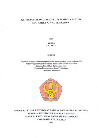 Image of KRITIK SOSIAL DALAM NOVEL PEREMPUAN DI TITIK 
NOL KARYA NAWAL EL-SAADAWI
