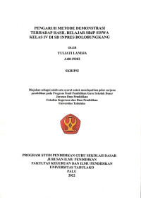 Image of PENGARUH METODE DEMONSTRASI
TERHADAP HASIL BELAJAR SBdP SISWA
KELAS IV DI SD INPRES BOLOBUNGKANG