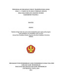 PENGENALAN KEGIATAN TOILET TRAINING PADA ANAK
USIA 5 – 6 TAHUN DI TK PAUD TERPADU SERUNI
DESA MALOMBA KECAMATAN DONDO
KABUPATEN TOLI-TOLI