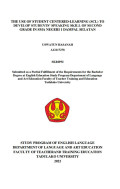 THE USE OF STUDENT CENTERED-LEARNING (SCL) TO
DEVELOP STUDENTS’ SPEAKING SKILL OF SECOND
GRADE IN SMA NEGERI 1 DAMPAL SELATAN