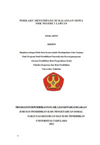 PERILAKU MENYIMPANG DI KALANGAN SISWA
SMK NEGERI 1 LABUAN