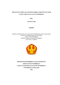 Image of PEMANTAPAN SISWA DALAM PENGAMBILAN KEPUTUSAN STUDI 
LANJUT MELALUI LAYANAN INFORMASI