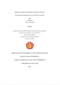 HUBUNGAN KREATIVITAS BELAJAR SISWA DENGAN HASIL BELAJAR SBDP KELAS IV SD INPRES I TOMINI